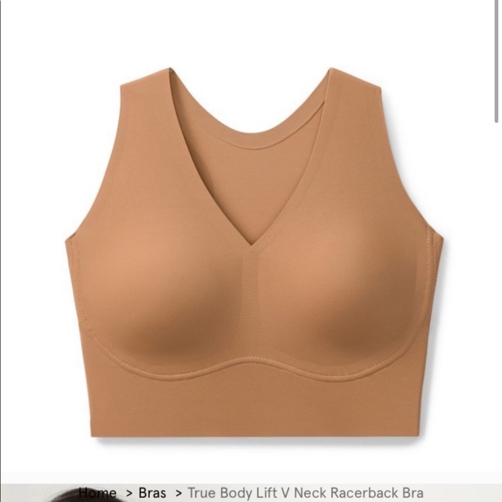 True body lift v neck racer back racer back size m